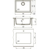 Мойка кухонная LEMARK SINARA 540-U грей 9910075